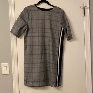Plaid shift dress